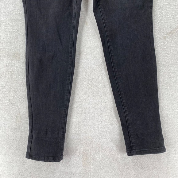 NWT M Jeans by Maurices Jeans Womens MEDIUM Short‎ High Rise Skinny Black Denim - Picture 5 of 14